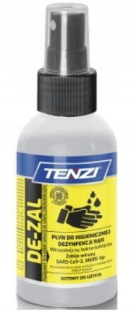 TENZI DE-ZAL 100 ml – wirusobójczy płyn do dezynfekcji rąk