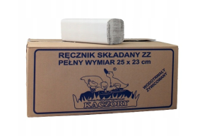 RĘCZNIK ZZ SZARY SKŁADANE 4000 SZT/KARTON