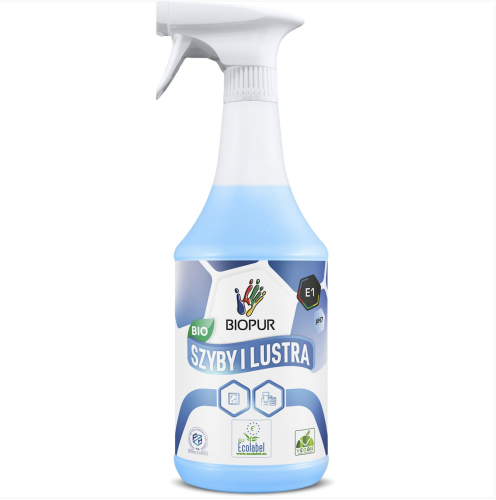 BIOPUR ECOLABEL E1 DO SZYB I LUSTER 1L POWIERZCHNI SZKLANYCH