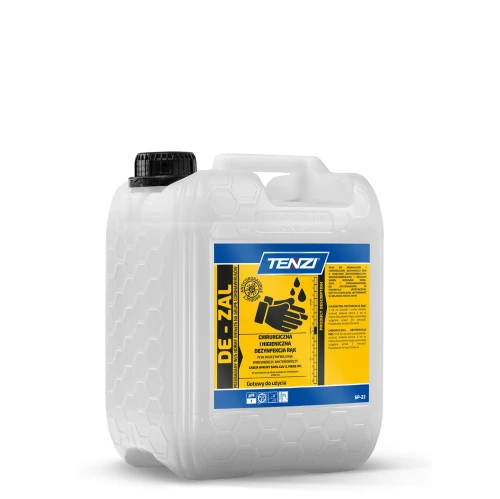 TENZI DE-ZAL 5L PŁYN DO DEZYNFEKCJI RĄK PRZEBADANY Z POZWOLENIEM