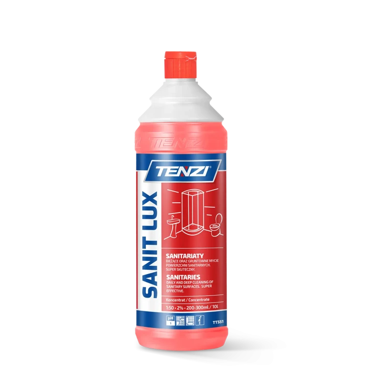 TENZI SANIT LUX 1L ŚRODEK DO CZYSZCZENIA SANITARIATÓW MOCNY PROFESJONALNY