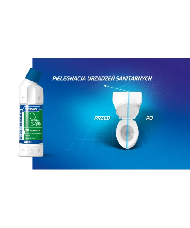 TENZI WC Żel Pielęgnacja 0,75 l – żel do czyszczenia toalety