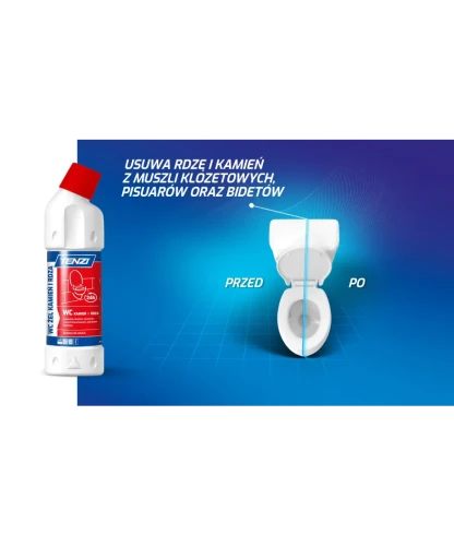 TENZI WC Żel Kamień i Rdza 0,75 l – żel do czyszczenia WC
