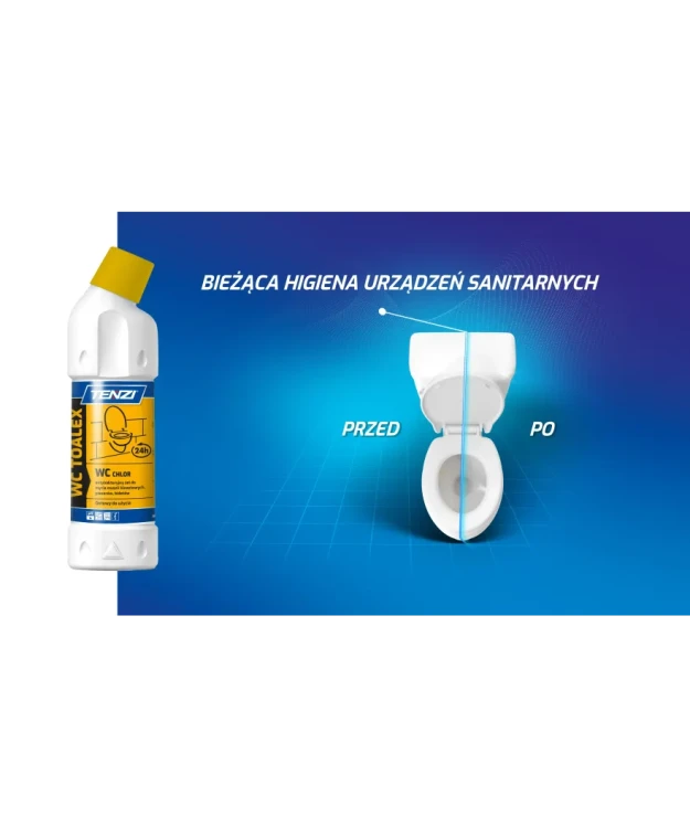 TENZI WC Toalex 0,75 l – żel do czyszczenia i dezynfekcji WC