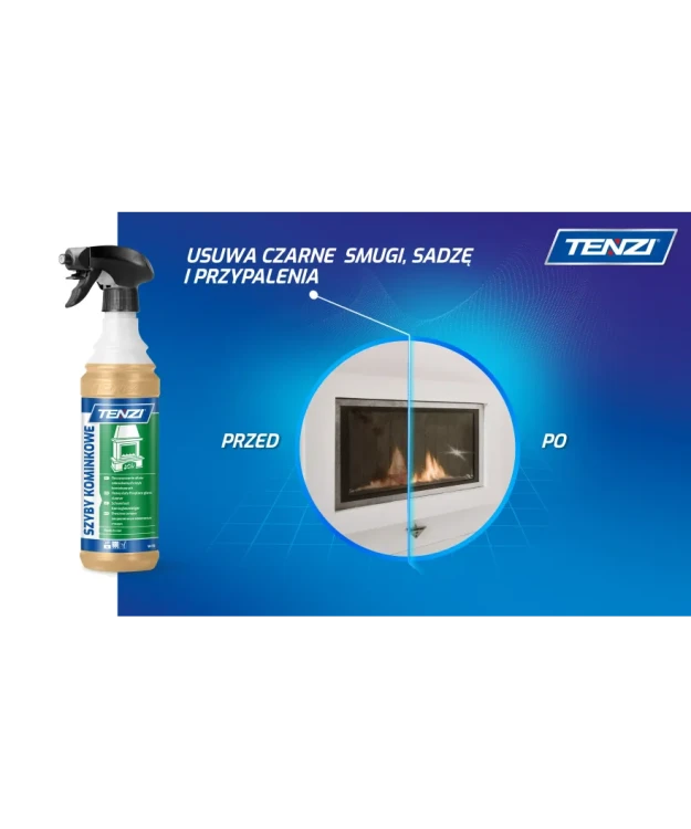 TENZI Szyby Kominkowe GT 0,6 l – płyn do czyszczenia szyb