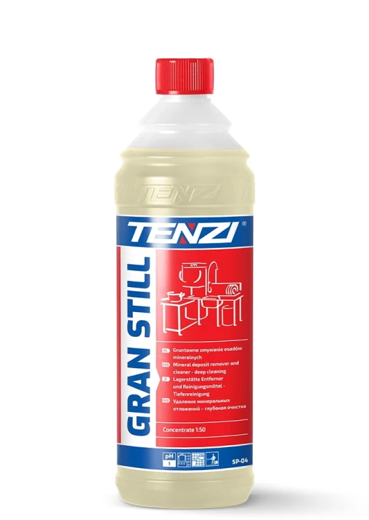 TENZI GRAN STILL 1L DO CZYSZCZENIA STALI NIERDZEWNEJ USUWA NACIEKI Z WODY KAMIEŃ RDZĘ