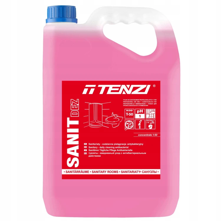 TENZI SANIT DEZ 5L DO MYCIA I DEZYNFEKCJI SANITARIATÓW