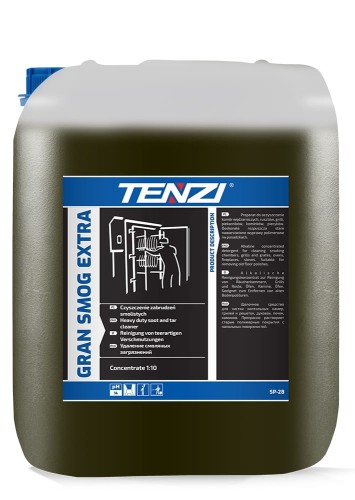 TENZI GRAN SMOG EXTRA 10L DO MYCIA PIEKARNIKÓW I KOMINÓW KOMORY WĘDZARNICZE PO SPALENIU