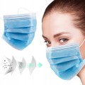 MASKA MASECZKA CHIRURGICZNA OCHRONNA 3W 50 SZTUK