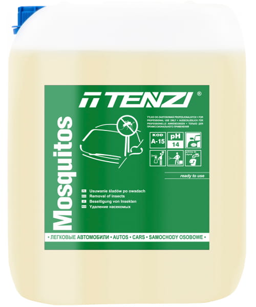 TENZI MOSQUITOS 10L DO USUWANIA OWADÓW KAROSERIA PŁYN PREPARAT BRUD ORGANICZNY