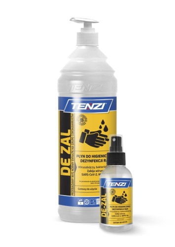 TENZI DE-ZAL 1L - PREPARAT DO DEZYNFEKCJI RĄK DO SZPITALA GASTRONOMIA PRZEMYSŁ SPOŻYWCZY