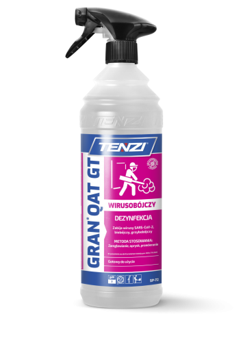 GRAN QAT GT WIRUSOBÓJCZY 1L PŁYN DO DEZYNFEKCJI POWIERZCHNI METODA ZAMGŁAWIANIA