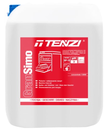 GRAN SIMO 10L DO PŁUKANIA I NABŁYSZCZANIA NACZYŃ KONCENTRAT TENZI