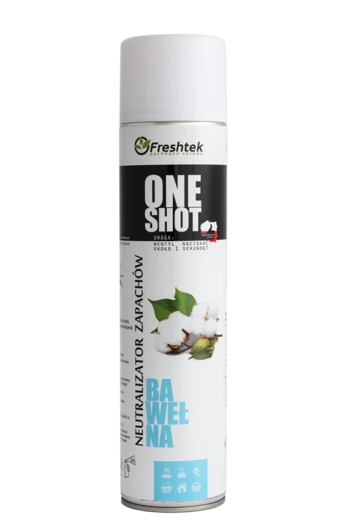 ONE SHOT NEUTRALIZATOR ZAPACHÓW BAWEŁNA FRESHTEK