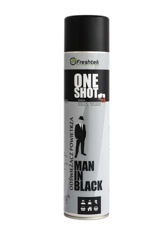 ONE SHOT NEUTRALIZATOR ZAPACHÓW MAN IN BLACK FRESHTEK ODŚWIEŻACZ POWIETRZA