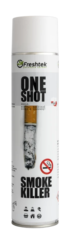 ONE SHOT NEUTRALIZATOR ZAPACHÓW SMOKE KILLER FRESHTEK DYMU OD PAPIEROSÓW ODŚWIEŻACZ POWIETRZA